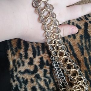 Gold plated choker